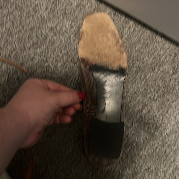 Stuart Weitzman Suede Block Toe Heel Shoes Y2K Pumps Women's 8AA - Picture 5 of 6